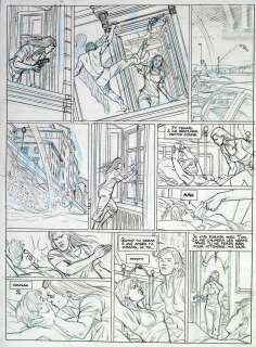 Aymond, Philippe (19... | Crayonné de la planche pour la page 35 du 8è album... | Maison Good