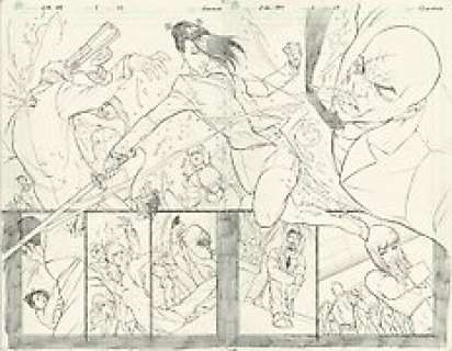  - Executive Assistant: Iris #1 - Original art double splash page by Pasquale Qualano - EO - (2013) 