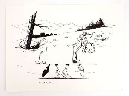 LEONARDO Vittorio Studio... - Lot 302 - LEONARDO Vittorio Studio MORRIS Lucky Luke Illustration...