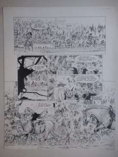 Marc-Renier | Original page (p.19)  - Black Hills 2  - La voie du guerrier  - (2000) | Catawiki