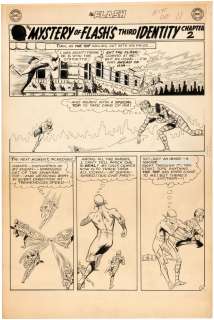 THE FLASH VOL. 1 #141 DECEMBER 1963 COMIC BOOK PAGE ORIGINAL ART BY CARMINE INFANTINO. | Hake’s