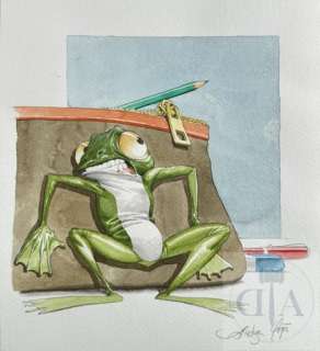 Gajic/Dessin original humoristique realise pour un Art… | Dagoty