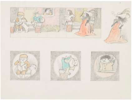 MAURICE SENDAK (1928-2012) - Really Rosie storyboard sketches