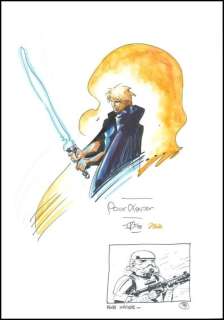 Vatine-Blanchard. Dessins dédicacés Star Wars | BDEnchères