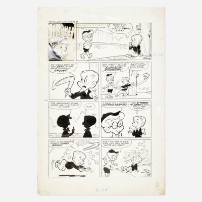Lot 186 - Howie Post, Mutt and Jeff #117 Story Page 28 Original Art (Harvey Publications, Inc., 1960) | Landry Pop Auctions