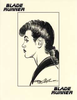 Neal Adams | Rachael from Blade Runner Head Sketch | Neal Adams