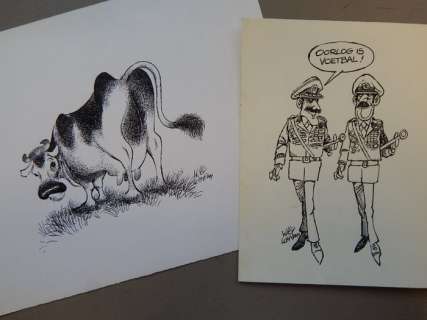Lohmann, Willy - 2 Originele tekeningen - Gepubliceerd  - (1970/1980) | Catawiki