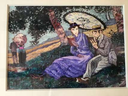 Smudja, Gradimir - Dessin original en couleurs directes - Le Cabaret des Muses | Catawiki