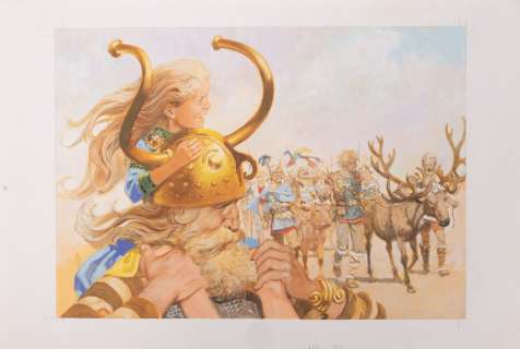 Jean Léon Huens... | Jean Léon HUENS (1921-1982) Fête du renne chez les... | Drouot Estimations