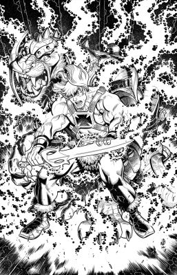 Nick Bradshaw | He-Man and Battle Cat | Art by Canucks