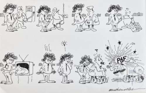 Nollet/Dessin original humoristique qui n’as pas pris une… | Dagoty