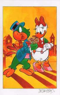 Bas Heymans - Daisy Duck - Joe Carioca - Art préliminaire original | Catawiki