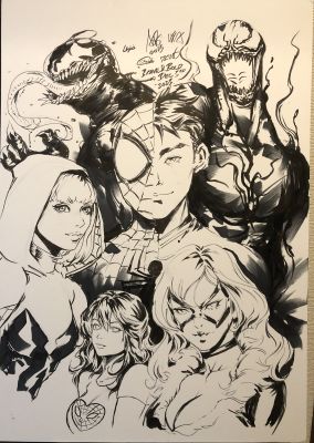 Spidey jam by ARTGERM Stanley Lau, Derrick Chew, Kendrick Lim, Eric Chen, and Miki Okazaki