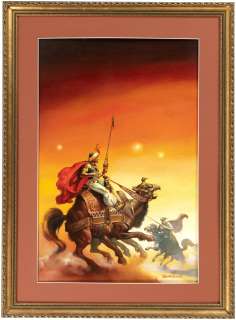 BORIS VALLEJO PAPERBOOK COVER ORIGINAL ART PAINTING FOR SEIGE OF FALTARA NOVEL. | Hake’s