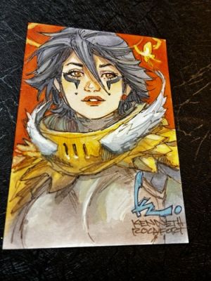 Kenneth Rocafort Original Art Sketch Card! 1/1 Artist Signed | eBay US (Buy It Now)