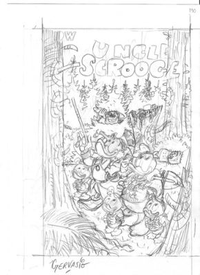 Marco Gervasio Bozzetto Originale Copertina Alternativa Uncle Scrooge Vl 2 n. 45 | eBay Europe (Buy It Now)