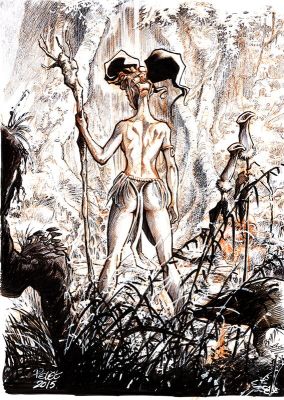 Claude Pelet | Üna dans la forêt des Sylphes | 2DGalleries