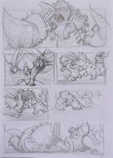 Goubely, Clothilde Page... | GOUBELY, Clothilde Page de story-board pour Dinodyssée Crayon... | Coutau Bégarie