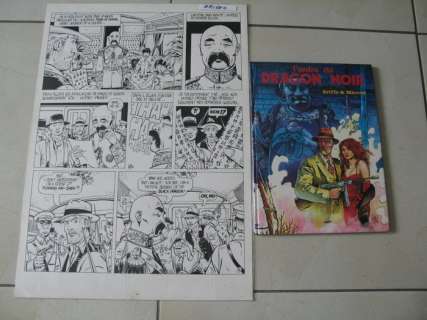 Goelen, Werner (Griffo) | Original page (p.38)  - Bob Wilson 1  - L’ordre du dragon noir  - (1984) | Catawiki