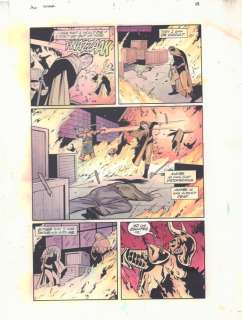 Doug Hazlewood, John Kalisz, Michael Lark | All Star Comics #1 P.18 Color Guide Art - Hourman (Rex Tyler) Vs. Nazi Cult - 1999 | Anthony’s Comic Book Art