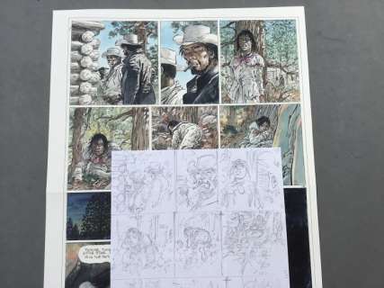 Hermann - Crayonnés planche 33 - Duke T. 2 - Celui qui Tue  - (2016) | Catawiki