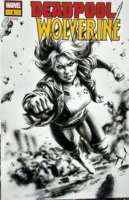 Manu Silva | X-Men Rogue charcoal pencils by Manu Silva | Raremarq (Buy It Now)