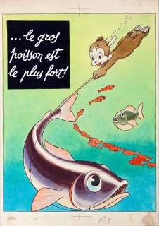 Arnal José Cabréro Roudoudou Illustration... | ARNAL José Cabréro Roudoudou Illustration Le gros poisson... | Vermot et Associés