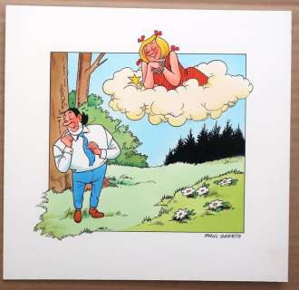 Suske en Wiske - "De schone slaper" - Originele tekening in inkt en ecoline - encadré | Catawiki