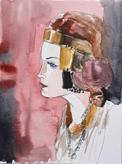 DE PINS, Arthur... - Lot 134 - DE PINS, Arthur (Né en 1977) Etude de femme . Aquarelle...