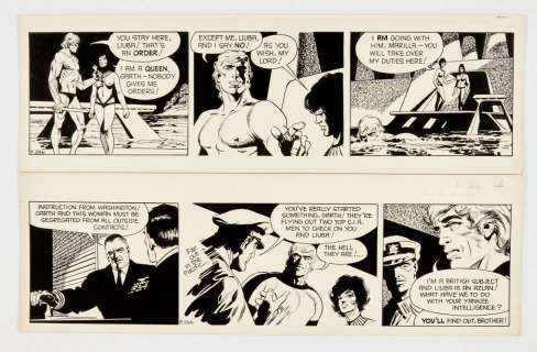 Garth: The People of the Abyss two original artworks (1972) by Frank… | Comic Book Auctions ltd