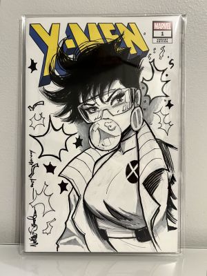 X-Men PRELIM Nathan Szerdy on X-Men #1 Jubilee DOUBLE SIDED Full Page Sketch | Raremarq (Buy It Now)