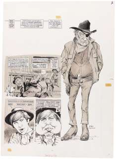 TRUE FAT (TRUE GRIT) MOVIE SPOOF MAD MAGAZINE #133 FULL STORY ORIGINAL ART BY MORT DRUCKER. | Hake’s