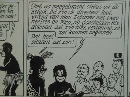 Moor, Bob De  - Originele pagina (p.15) - Nonkel Zigomar, Snoe en Snolleke - De witte maw-maw - (1953) | Catawiki