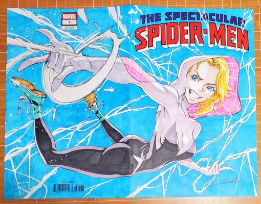 Spider-Gwen by Godtail (Spread Cover)
