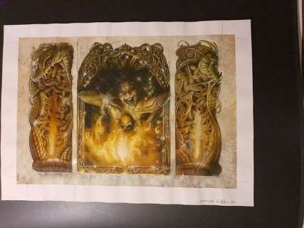 Manu Civiello - Illustration originale -  triptyque - La graine de folie - (2002) | Catawiki