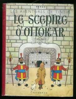 Hergé | TINTIN 08. LE SCEPTRE DÂ’OTTOKAR. Casterman 1942 - A18 - 4 HT couleur | Coutau Bégarie