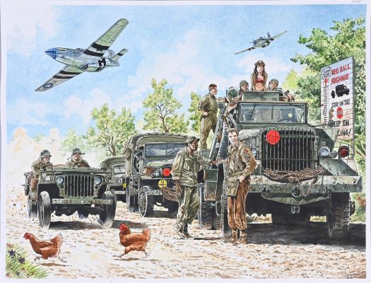 Jarbinet, Philippe... | JARBINET, Philippe (né en 1965) Red Ball express. Illustration... | Coutau Bégarie