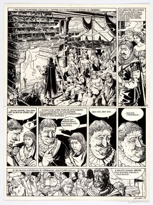 Sokal Sanguine -... | Lot 17 - Sokal Sanguine - Planche n°7 Encre de Chine de ce one... | Tessier Sarrou