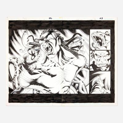 Lot 302 - Joe Bennett and Jack Jadson, Checkmate #23 Story Pages 2 and 3 Original Art (DC Comics, 2008) | Landry Pop Auctions