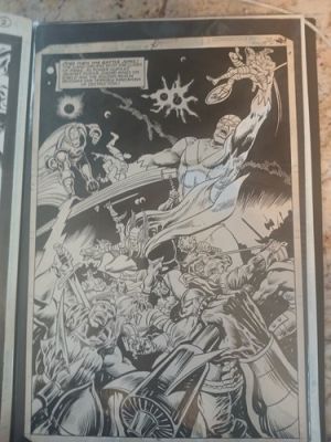 Rich Buckler original art What if thor and the avengerss fought Gods isue 25... | eBay US
