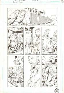 Keith Giffen, Rich Perrotta - booster gold #34 p. 2 - cool sequence - 2010 double signed