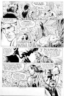 Swolfs | Légende, planche n°15 Ã  l’encre de Chine de l’Ã… | Banque Dessinée