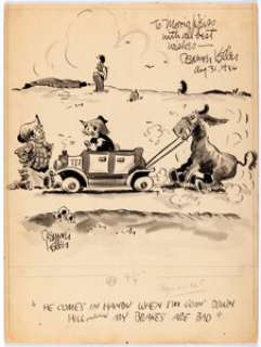 Reamer Keller - Collier‘s Weekly Magazine Gag Panel Original Art (Crowell-Collier Publ., 1936).