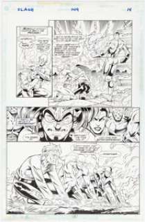 Paul Pelletier and Vince Russell - Flash #149 Story Page 14 Original Art (DC, 1999).