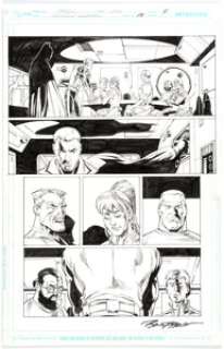 Ron Frenz, John Dell, and Marc Deering - Green Lantern: Emerald Warriors #13 Story Page 4 Original Art (DC, 2011).
