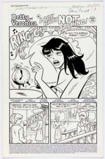 Dan Parent and Jon D‘Agostino - Betty and Veronica Spectacular #47 - 2 Complete Stories Original Art Group of 17 (Archie, 2001).