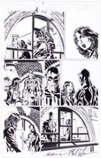 Phil Winslade and James Hodgkins - Daredevil #22 Story Page 22 Original Art (Marvel, 2001)....