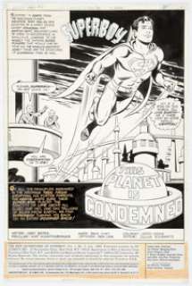 Kurt Schaffenberger And Dave Hunt | New Adventures of Superboy #7 Splash Page 1 Original Art (DC, 1980).... | Heritage
