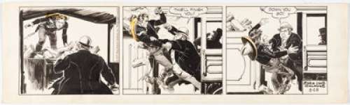 Salinas, Jose Luis | Jose Luis Salinas Cisco Kid Daily Comic Strip Original Art dated 8-28-57 (King Features Syndicate, 1957).... | Heritage