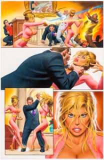 Fastner, Steve | Steve Fastner and Rich Larson The Barbi Twins Adventures #1 Story Page Original Art (Topps, 1995).... | Heritage